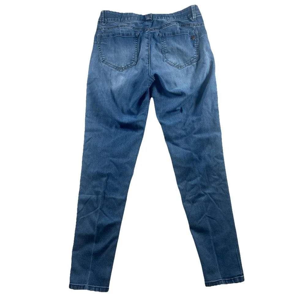 Democracy Jeans Womens 6 Blue Ab Technology Medium Wash Mid Rise Skinny‎ Stretch